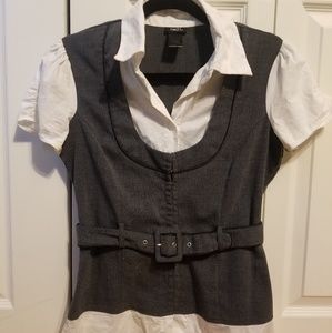 Women's Vested Blouse